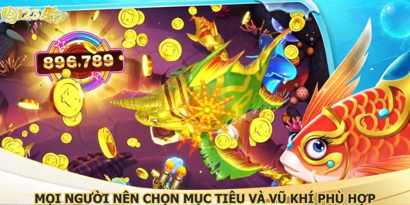 Mọi người nên chọn mục tiêu và vũ khí phù hợp